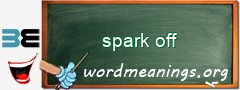 WordMeaning blackboard for spark off